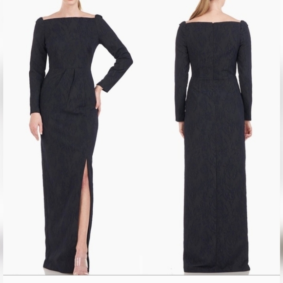 Kay Unger Dresses & Skirts - NWOT KAY UNGER JUDE JACQUARD COLUMN GOWN DRESS